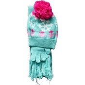 Wholesale - 3pc FAIRISLE W/SEQUIN DETAIL & KNIT POM HAT/GLOVE/SCARF SET C/P 48, UPC: 794434461277